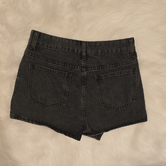 SHEIN Black Asymmetrical Denim Skort - Picture 3 of 6
